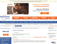 Tablet Screenshot of infolinia.allianz-zycie.ubezpieczenie.com.pl