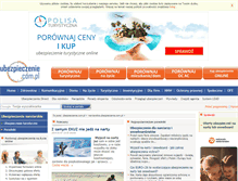 Tablet Screenshot of narciarskie.ubezpieczenie.com.pl
